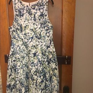 Gorgeous Flower print a line dress